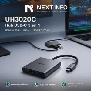 TP-Link UH3020C – Hub USB-C 3 en 1 HDMI 4K