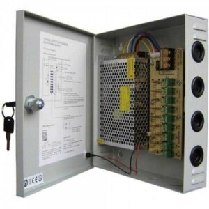 Alimentation électrique boîtier 12V5A 4CH