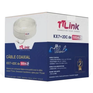 Câble Coaxial Classe 2 orange 500M (C500CLASS2)