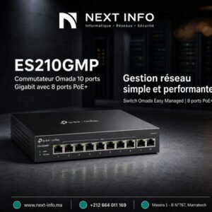 TP-Link ES210GMP – Switch Omada 10 ports Gigabit PoE+ 123W