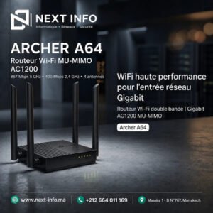 TP-Link Archer A64 – Routeur Wi-Fi MU-MIMO AC1200 Gigabit