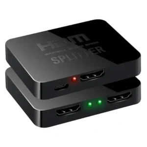 Répartiteur HDMI 1x2 — 4K, 1 entrée / 2 sorties avec amplificateur