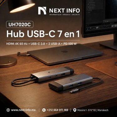 TP-Link UH7020C – Hub USB-C 7 en 1 avec lecteur SD
