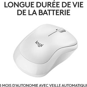 SOURIS LOGITECH M240 Silent BT-OFF WHITE-2.4GHZ