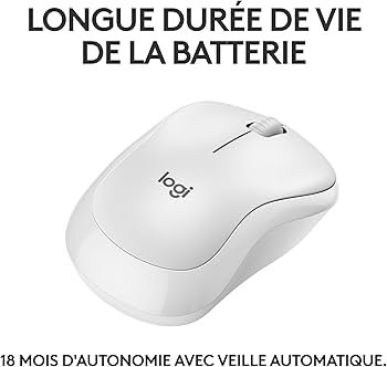SOURIS LOGITECH M240 Silent BT-OFF WHITE-2.4GHZ