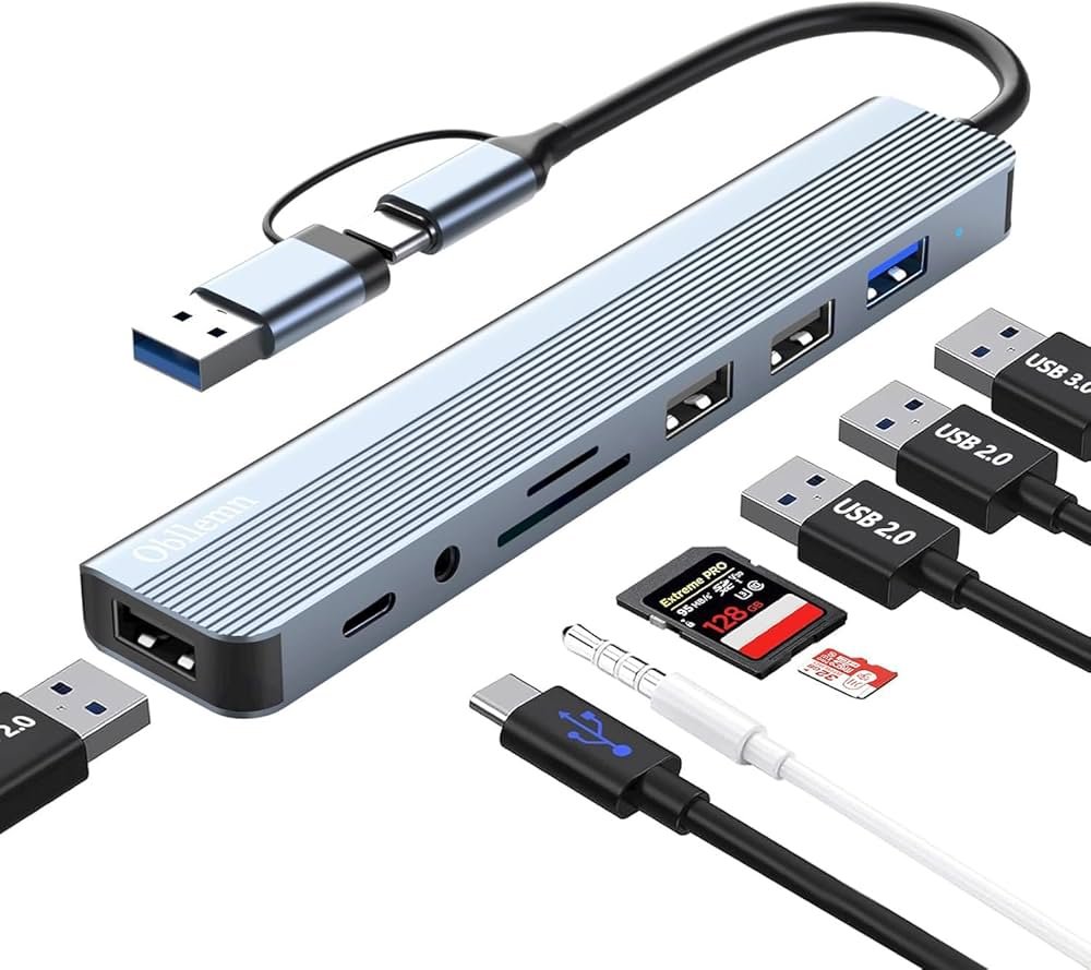 AJIUYU USB 3.0 Card Reader 5 in 1 Type c USB C to SD TF CF CFast MS Memory Card Hub Multifunctional For Mac OS Windows Compute