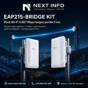 TP-Link EAP215-BRIDGE KIT – Pont Wi-Fi 5 GHz 867 Mbps 5 km IP65