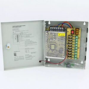 Bloc d’alimentation 12V/10A 9 CH Unité de distribution d'alimentation sécurisée 12V/10A 9 CH