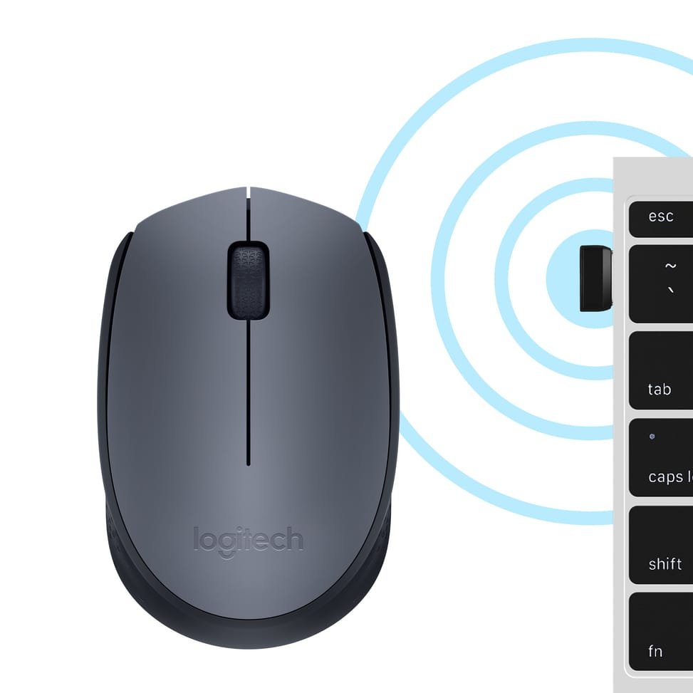 Souris sans fil Logitech M170 — USB, silencieuse