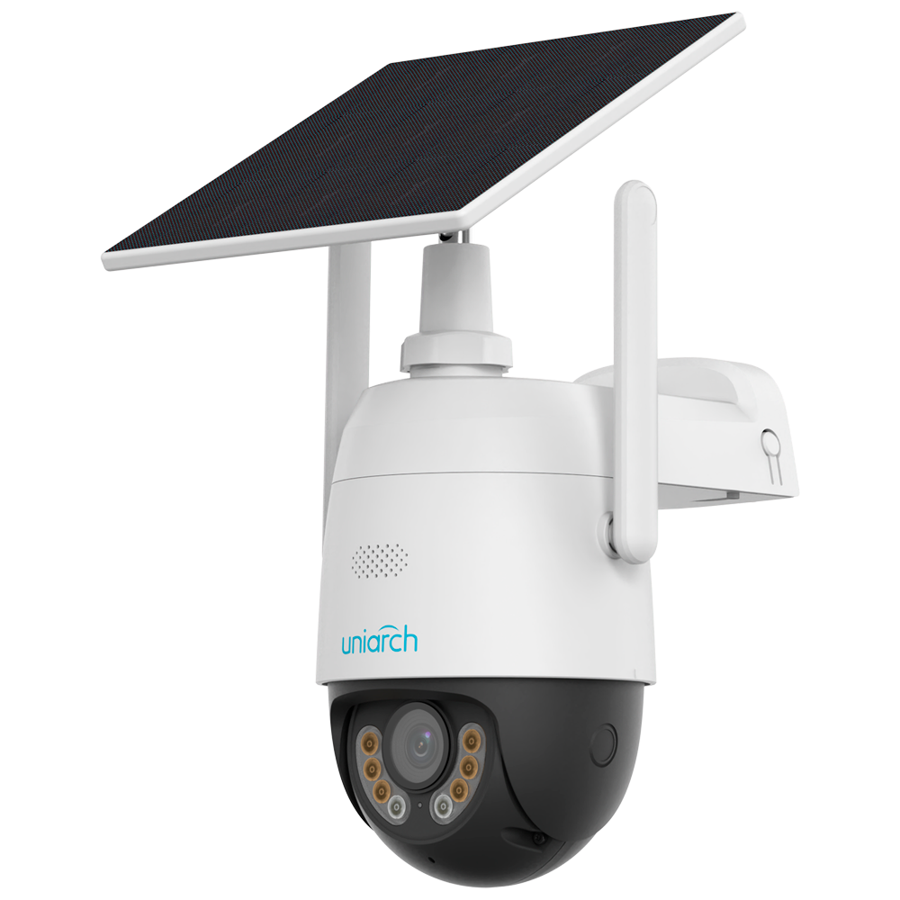 Caméra solaire 4G Uniarch UHO-P2G-M3F4D-EU — 3MP Panda (batterie + panneau solaire, PT motorisée)