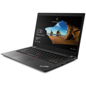 Lenovo ThinkPad T480s Core i5 8e génération vue de face écran allumé — Next Info Marrakech